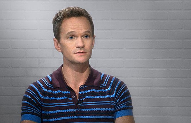 Gay TV star Neil Patrick Harris, interviewed in "Visible: Out on Television" on Apple TV+. Photo: Tripod Media