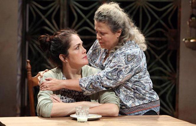 Yetta Gottesman and Wilma Bonet in "Don't Eat the Mangos" at the Magic Theater. Photo: Jennifer Reiley