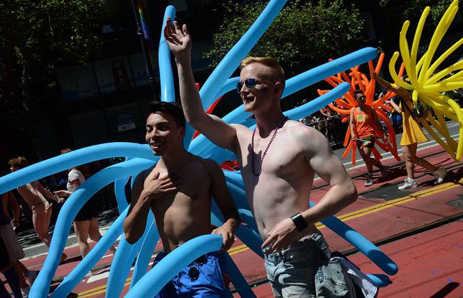 Revelers marched in last year's San Francisco Pride parade. Photo: Rick Gerharter