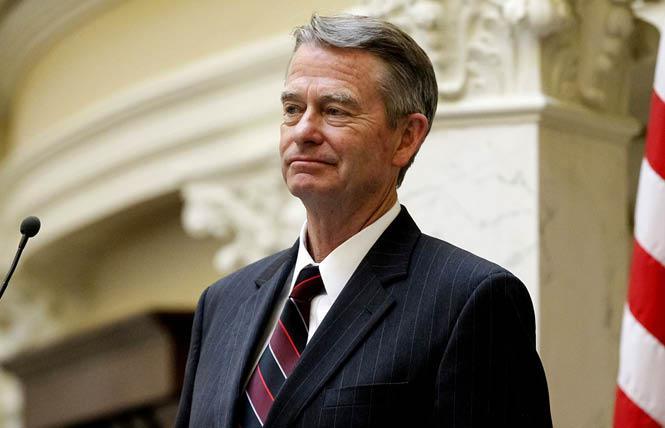 daho Governor Brad Little signed two anti-trans laws that will go into effect in July. Photo: Courtesy AP