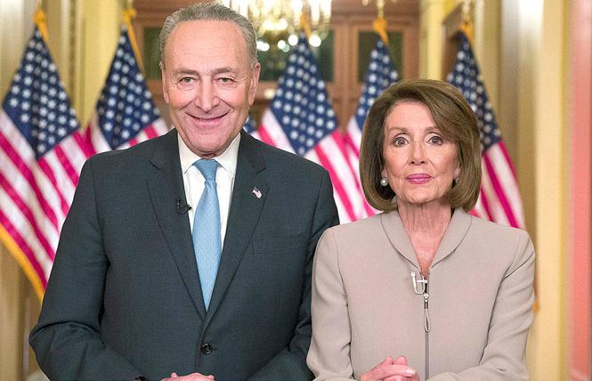 Senate Minority Leader Charles Schumer and House Speaker Nancy Pelosi are working on another federal stimulus package to help small businesses impacted by the novel coronavirus. Photo: Courtesy AP