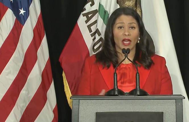 Mayor London Breed said at her April 24 news briefing that the shelter-in-place order set to expire May 3 would likely be extended and it has. Photo: Screengrab