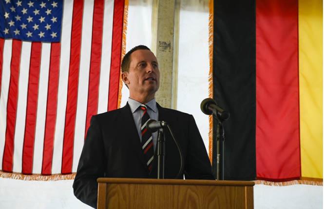 U.S. Ambassador to Germany Richard Grenell plans to step down from his post in the coming weeks. (Photo: Courtesy public domain)