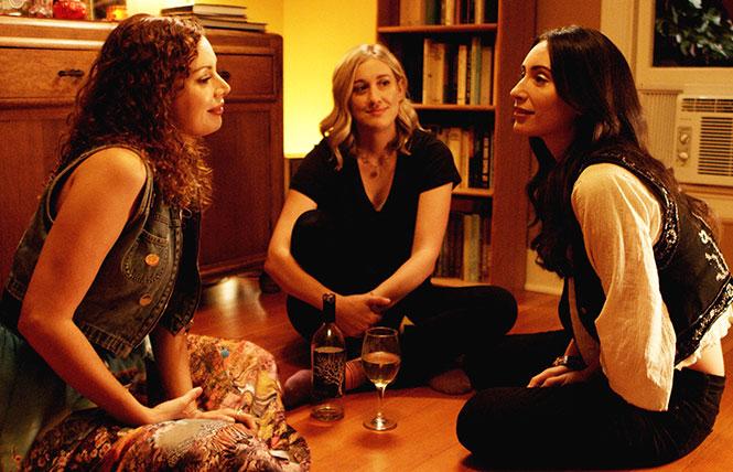 Kari Alison Hodge, Rachel Paulson, and Julia Eringer in Good Kisser.