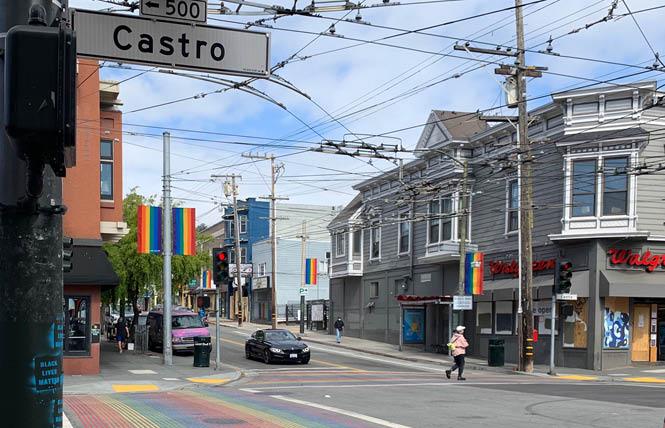 The intersection of 18th and Castro streets, where a Castro resident said he was attacked in February. Photo: Sari Staver