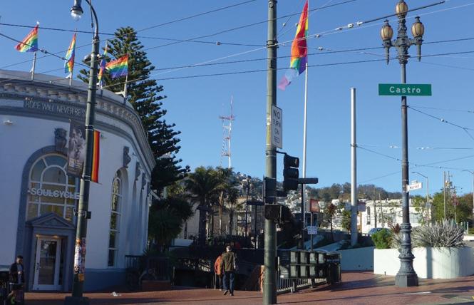 Looking west at Harvey Milk Plaza from Castro Street. Photo: Courtesy TreanorHL