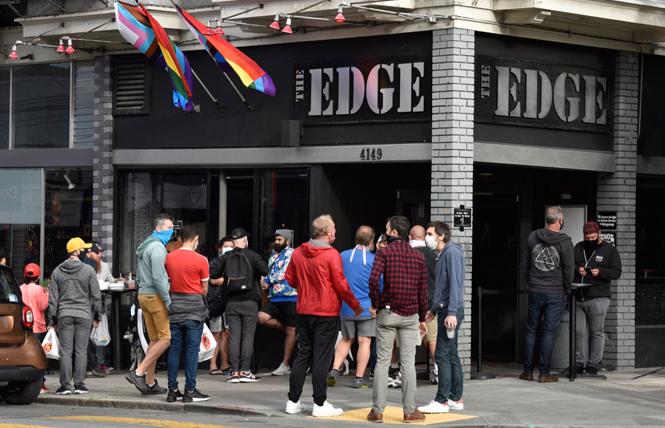 The Edge bar in the Castro was one of several LGBTQ nightlife establishments that came under criticism for alleged racism during a July 30 town hall by the Bay Area Queer Nightlife Coalition. Photo by Steven Underhill