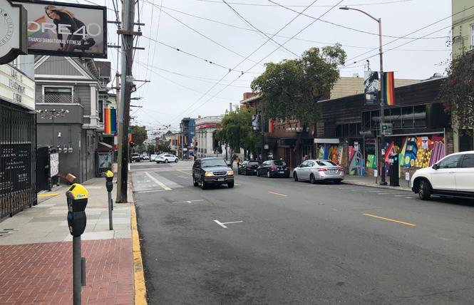 Plans to turn a portion of 18th Street in the Castro into an outdoor dining plaza on weekends have hit a roadblock. Photo: Matthew S. Bajko