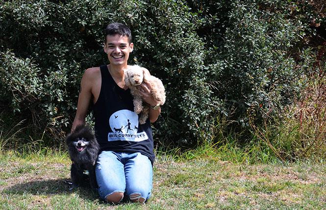 Eric Curry visited McLaren Park recently with his dogs Prince and Penny. Photo: Rick Gerharter