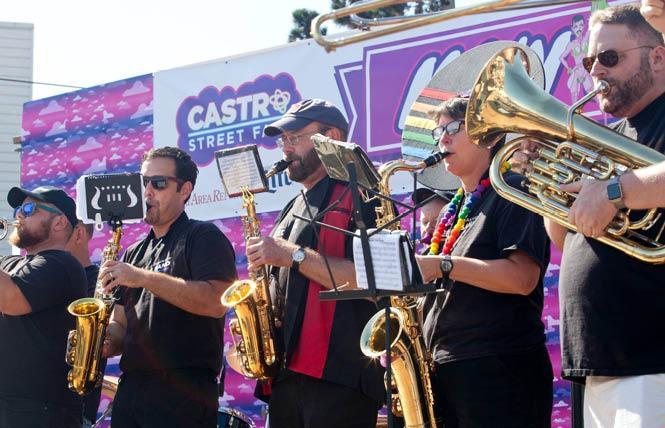 The San Francisco Lesbian/Gay Freedom Band was one of many arts organizations that received 2021 funding from Grants for the Arts. Photo: Courtesy Castro Street Fair