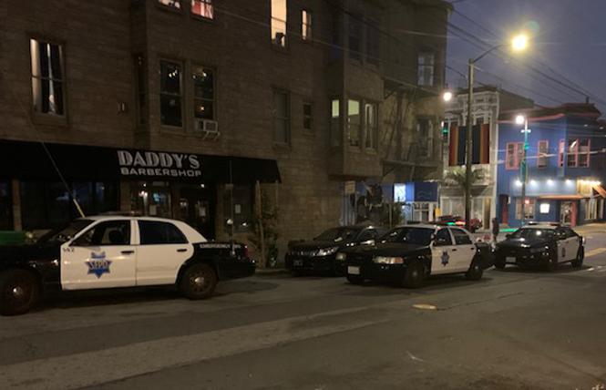 San Francisco police responded to a reported burglary in the Castro August 31. Photo: Sari Staver