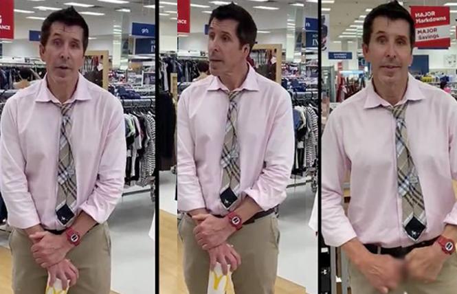 Tim Gaskin has been exonerated after a video of him at a South Bay Marshalls went viral last month. Photo: Courtesy Twitter