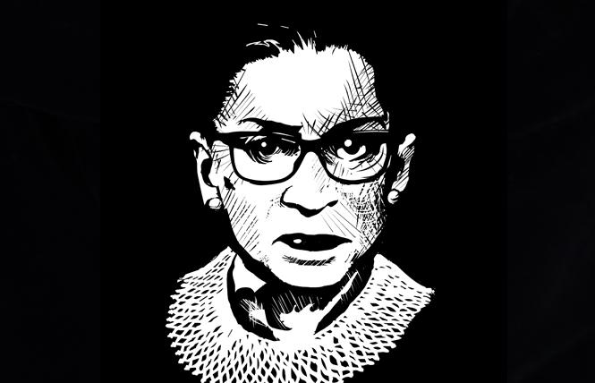 The late U.S. Supreme Court Associate Justice Ruth Bader Ginsburg. Illustration: Christine Smith