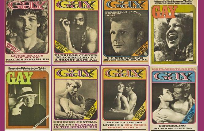 Early issues of GAY magazine