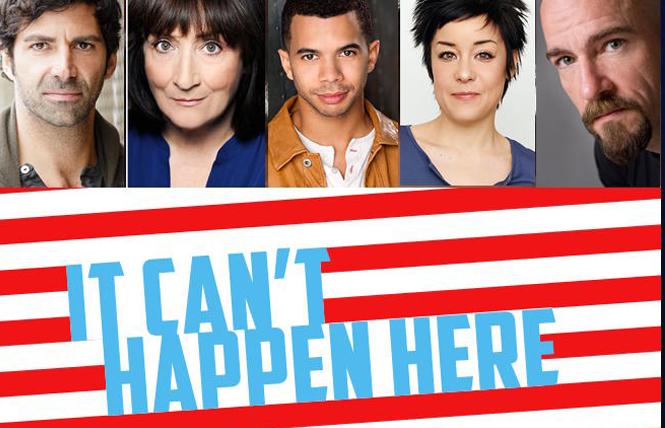 Elijah Alexander, Sharon Lockwood, William Thomas Hodgson, Anna Ishida and Scott Coopwood, just a few of the actors in 'It Can't Happen Here' radio play. 