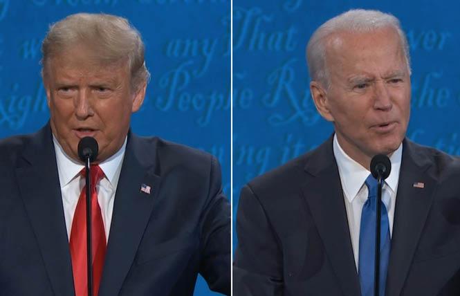 President Donald Trump and former vice president Joe Biden met in the final presidential debate October 22 in Tennessee. Photo: Courtesy CNN