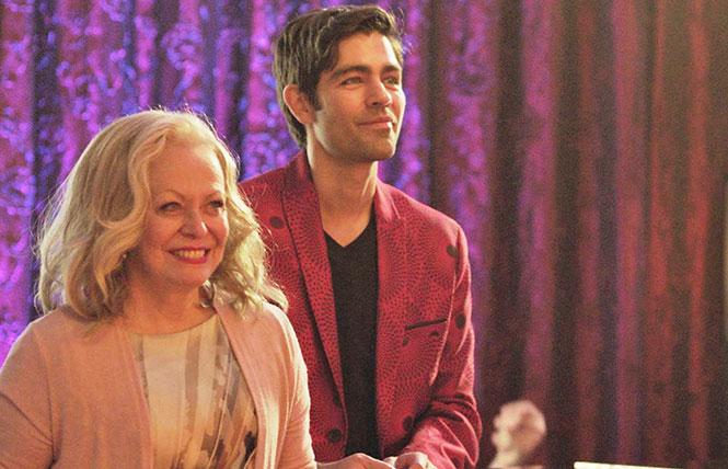 Jacki Weaver and Adrian Grenier in 'Stage Mother.'