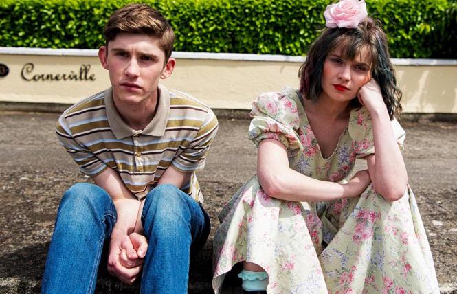 Fionn O'Shea and Lola Petticrew in 'Dating Amber'
