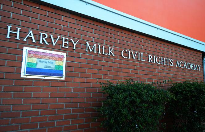 Harvey Milk Civil Rights Academy in the Castro is the only public school in San Francisco named after an LGBTQ person. Photo: Rick Gerharter