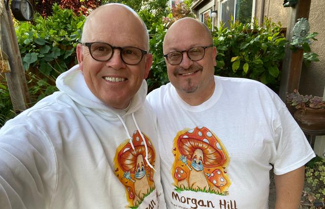 Morgan Hill City Councilman Rene Spring, right, and his husband, Mark Hoffmann, moved to the South Bay city nearly 17 years ago. Photo: Courtesy Rene Spring