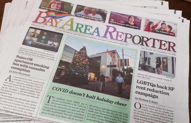 The Bay Area Reporter is one of 15 local news outlets participating in a fundraising campaign to save local journalism. Photo: Cynthia Laird