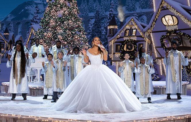 Mariah Carey in her 2020 Christmas special