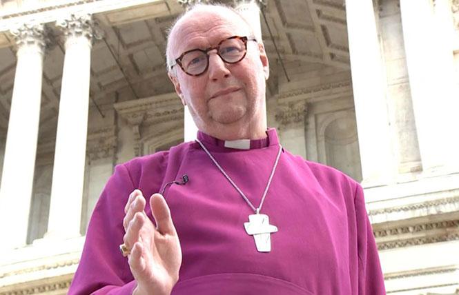 The Right Reverend Paul Bayes, the Anglican bishop of Liverpool, appeared in a video accompanying the declaration calling for the end of violence against LGBTQ people. Photo: Courtesy CNN