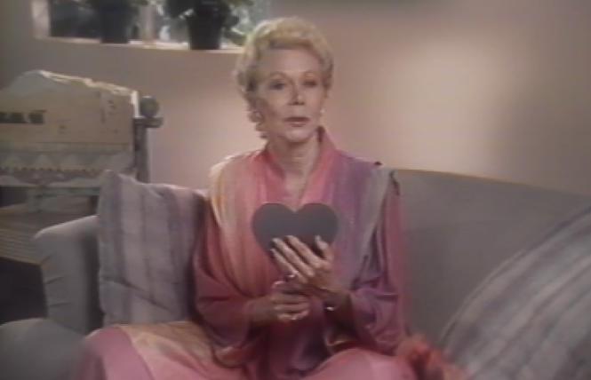 Louise Hay in archival video footage in 'Another Hayride'