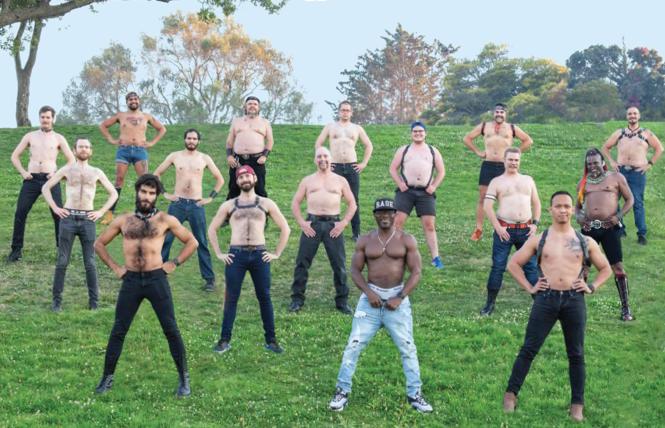 The 2021 Bare Chest Calendar men. photo: Dot