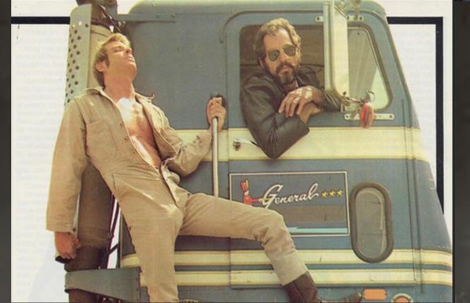 Jack Wrangler and Richard Locke in 'Kansas City Trucking Co.'