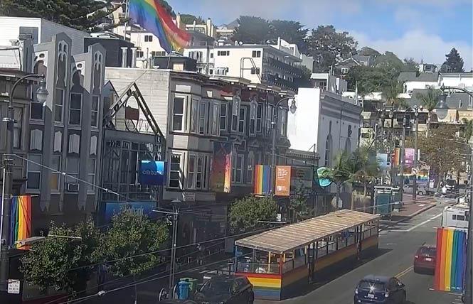 A screengrab of the Castro Street Cam last fall.