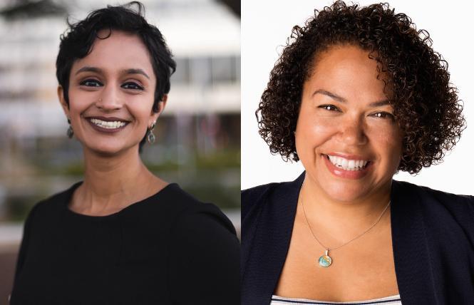 Janani Ramachandran, left, and Mia Bonta are two of eight candidates vying for the 18th Assembly District race. Photos: Courtesy the candidates
