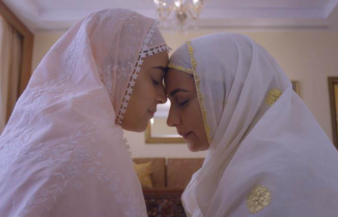 Swara Bhaskar, left, plays Sitara, and Divya Dutta, plays Sitara's girlfriend Saira, in "Sheer Qorma," a Muslim Indian lesbian love story. Photo: Courtesy Frameline/Futterwacken Films