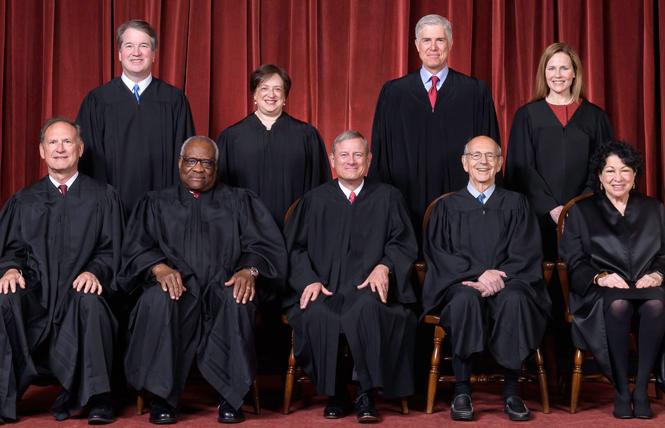 The U.S. Supreme Court tilted to the right during its just-concluded term, but there were no major losses for the LGBTQ community. Photo: Courtesy Supreme Court