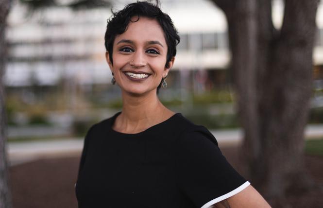 East Bay Assembly candidate Janani Ramachandran has secured endorsements from the LGBTQ Victory Fund and the California Legislative LGBTQ Caucus ahead of the August 31 runoff race to represent Alameda, San Leandro, and part of Oakland. Photo: Courtesy Janani Ramachandran