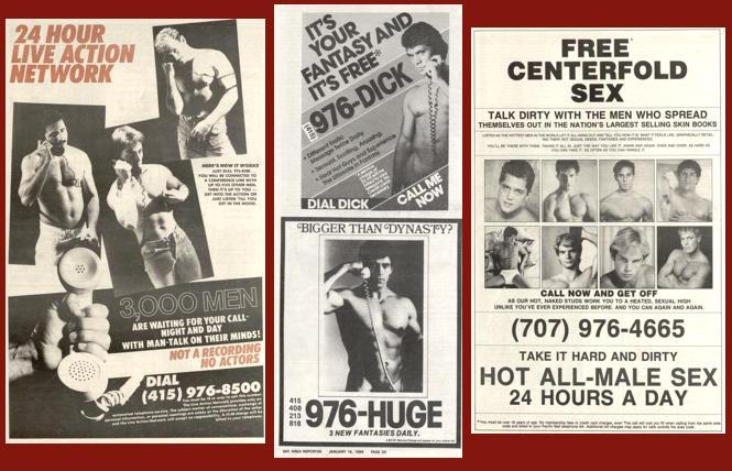 976 numbers filled ad pages of gay media in the 1980s.