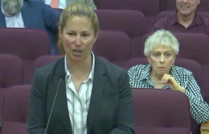 Teresa Ewins, who was approved by the Lincoln City Council to be its new police chief, addressed the council July 19. Photo: Screengrab