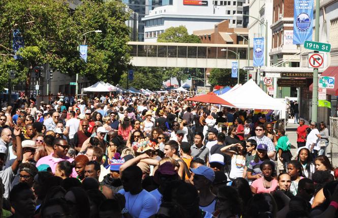 Crowds filled the streets during the 2012 Oakland Pride festival. Photo: Rick Gerharter