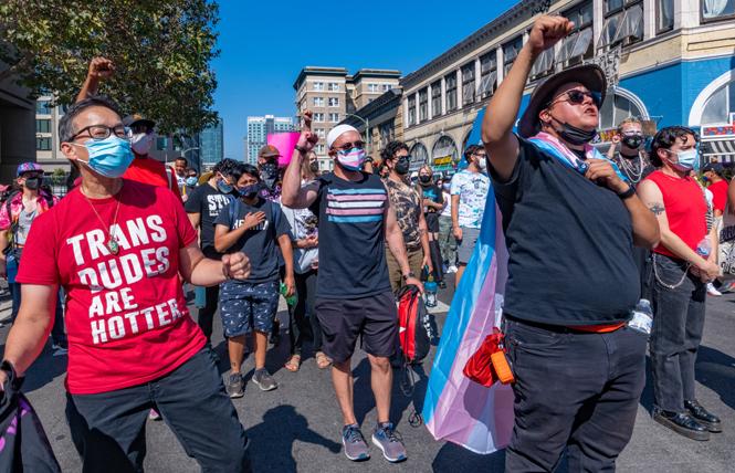 People participated in the second Oakland Trans March September 4. Photo: Jane Philomen Cleland