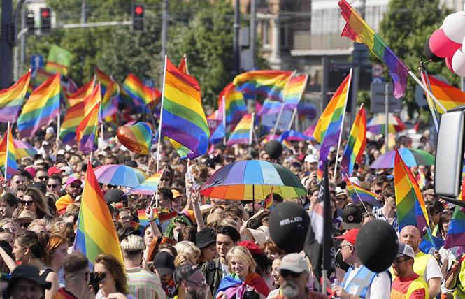 Poles celebrated Pride in 2021 despite ongoing attacks from government leaders against the country's LGBTQ community. Photo: Courtesy AP<br>
