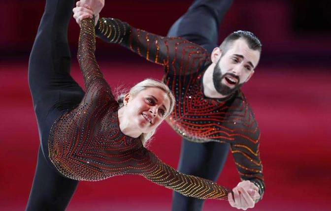 Figure skating pair Ashley Cain-Gribble and Timothy LeDuc