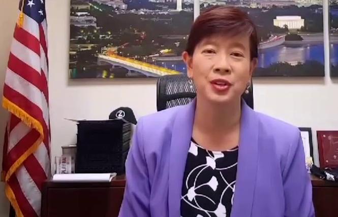 Fremont Mayor Lily Mei, a candidate for state Senate, has been labeled as anti-LGBTQ by the Alameda County Democratic Party. Photo: Courtesy YouTube
