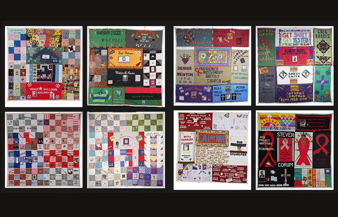 Some of the National AIDS Quilt panels in the Black History Month virtual exhibition are from the "Call My Name" program that organized quilt-making events in Black communities. Photo: Courtesy National AIDS Memorial Grove