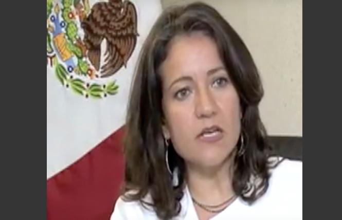 Mónica Sánchez Torres is the spokesperson for the Guadalajara Gay Games organizers. Photo: YouTube