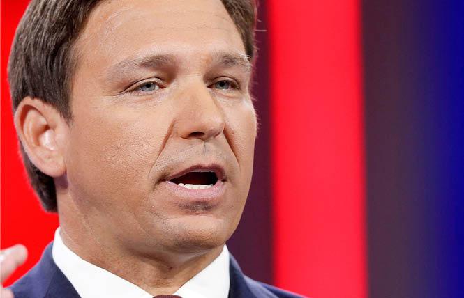 Florida Governor Ron DeSantis has indicated he would sign the "Don't Say Gay" bill currently awaiting a vote in the state Senate. Photo: Courtesy Reuters
