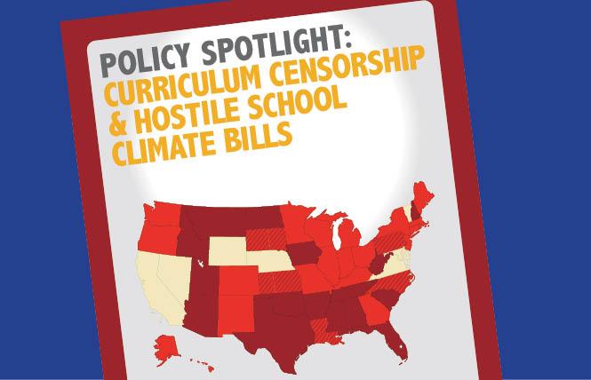 The Movement Advancement Project's new report details the scope of hostile school climate and curriculum bills. Photo: Courtesy MAP