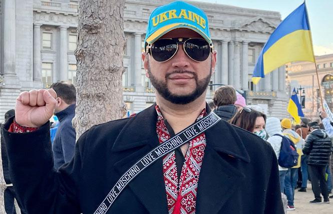 San Francisco Bay Area gay Ukrainian Leonid "Leo" Volobrynskyy is raising money to support LGBTQ organizations in Ukraine. Photo: Courtesy Leonid Volobrynskyy