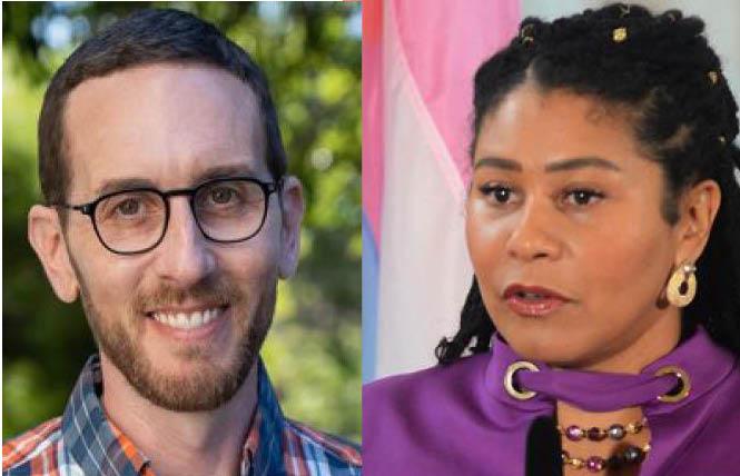 Gay state Senator Scott Wiener and Mayor London Breed are denouncing the San Francisco Elections Commission for looking at removing its redistricting task force appointees. Photos: Wiener, courtesy of his office; Breed, Rick Gerharter<br><br>