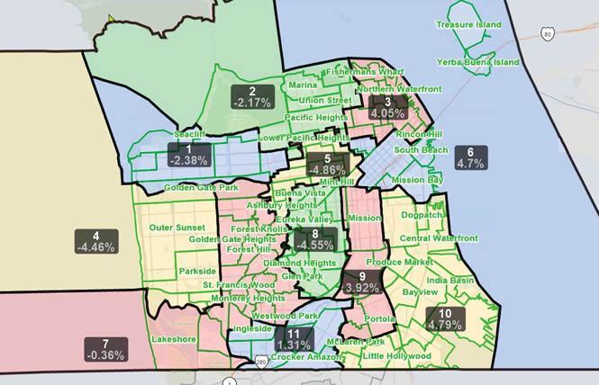 The San Francisco Redistricting Task Force will meet Thursday to discuss Map 7, which maintains the Tenderloin in District 6. Photo: Screengrab