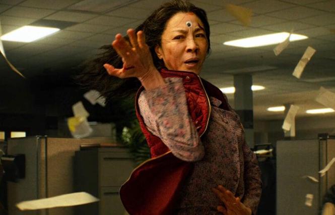 Michelle Yeoh in "Everything Everywhere All At Once," currently screening at several Bay Area cinemas.